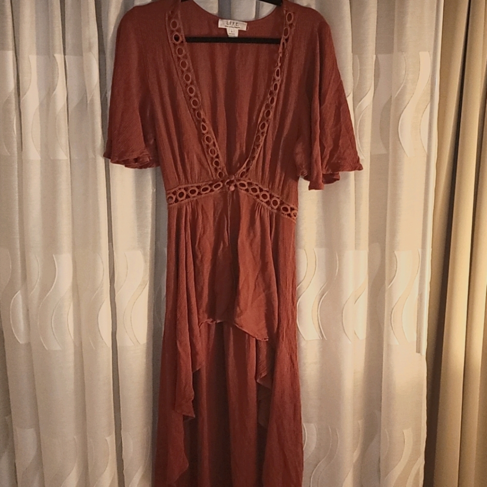 LIFE Brownish Orange Dress